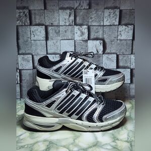 Adidas Adistar Control 5 Black Silver Metallic Running Shoes Men's Size 11.5